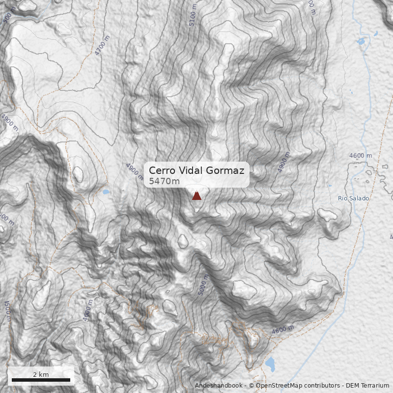 Mapa Cerro Vidal Gormaz