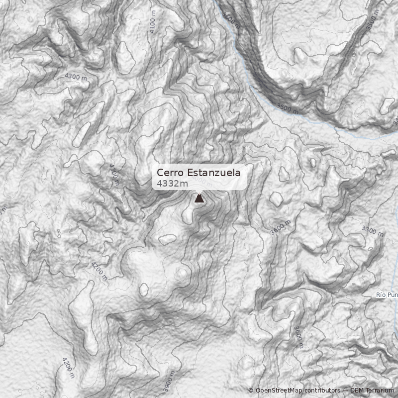 Mapa Cerro Estanzuela