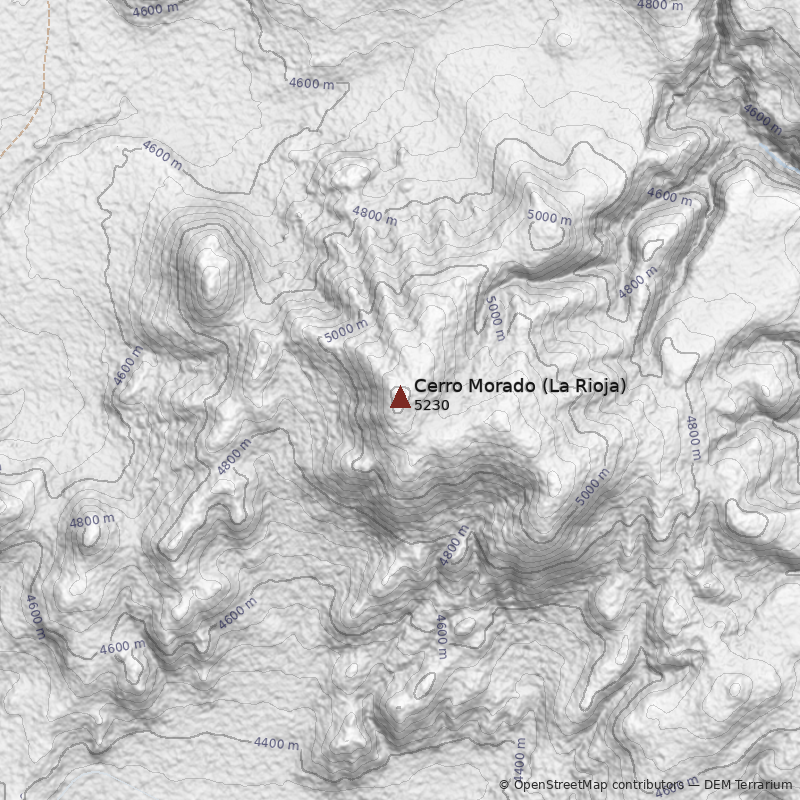 Mapa Cerro Morado (La Rioja)