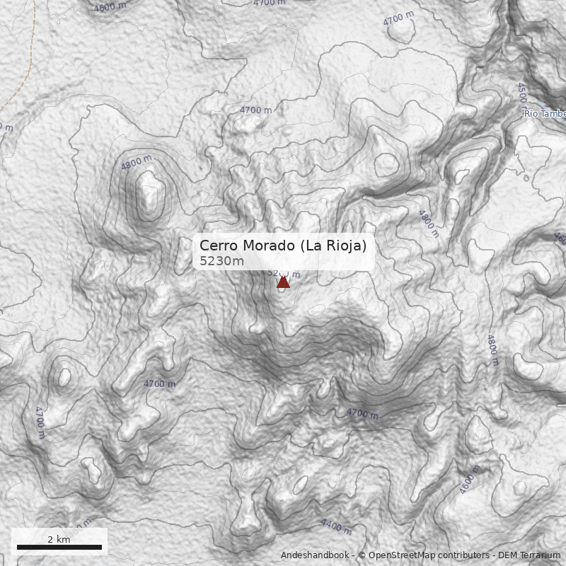 Mapa Cerro Morado (La Rioja)