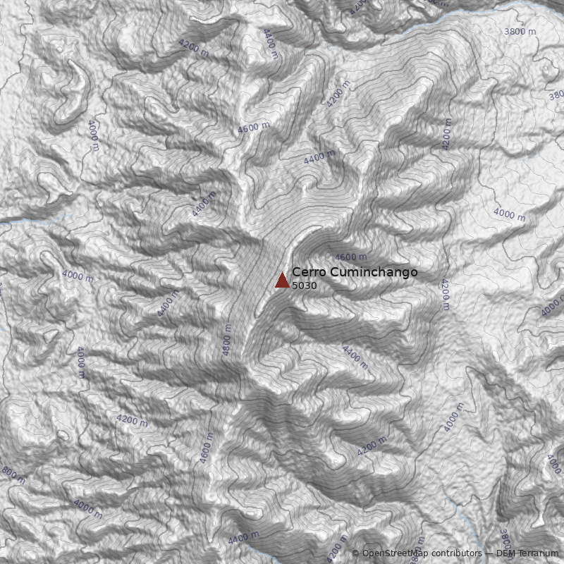 Mapa Cerro Cuminchango