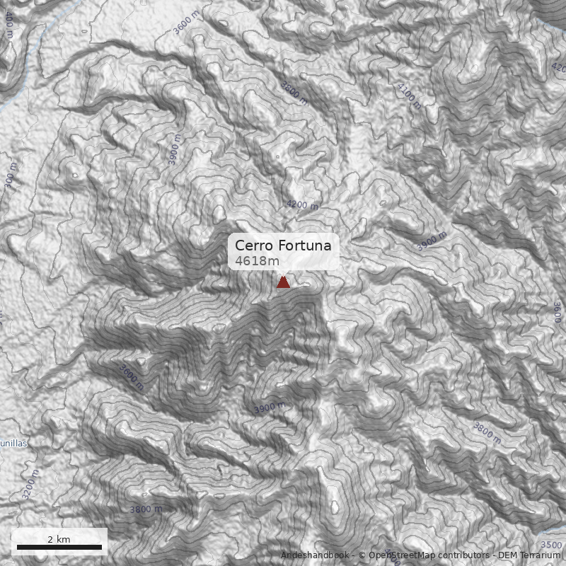 Mapa Cerro Fortuna
