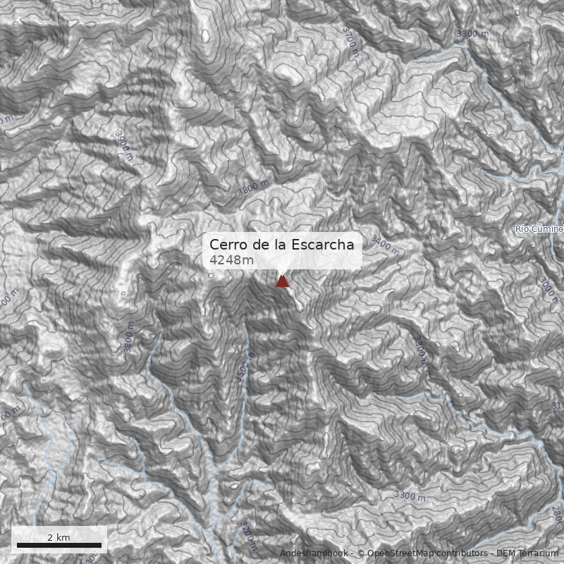 Mapa Cerro de la Escarcha