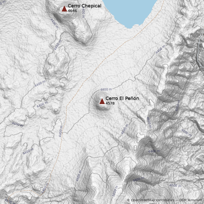 Mapa Cerro El Peñón
