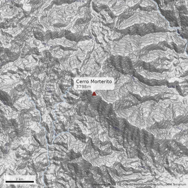 Mapa Cerro Morterito
