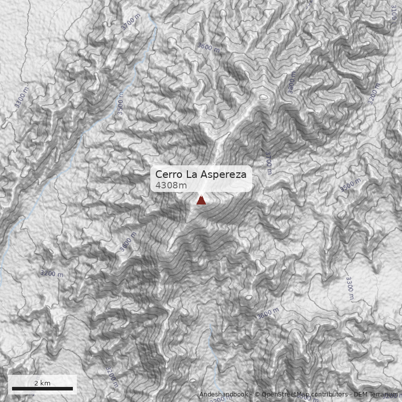 Mapa Cerro La Aspereza