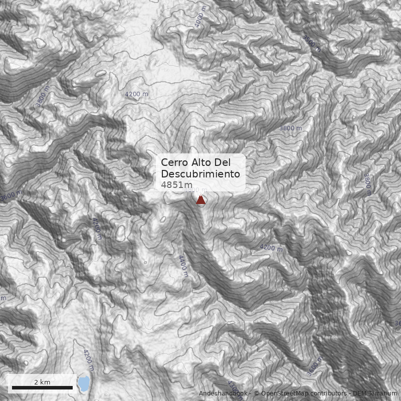 Mapa Cerro Alto Del Descubrimiento