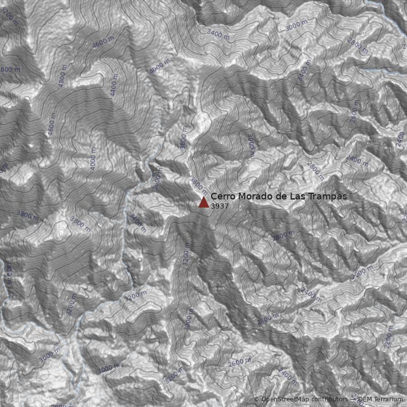 Mapa Cerro Morado de Las Trampas