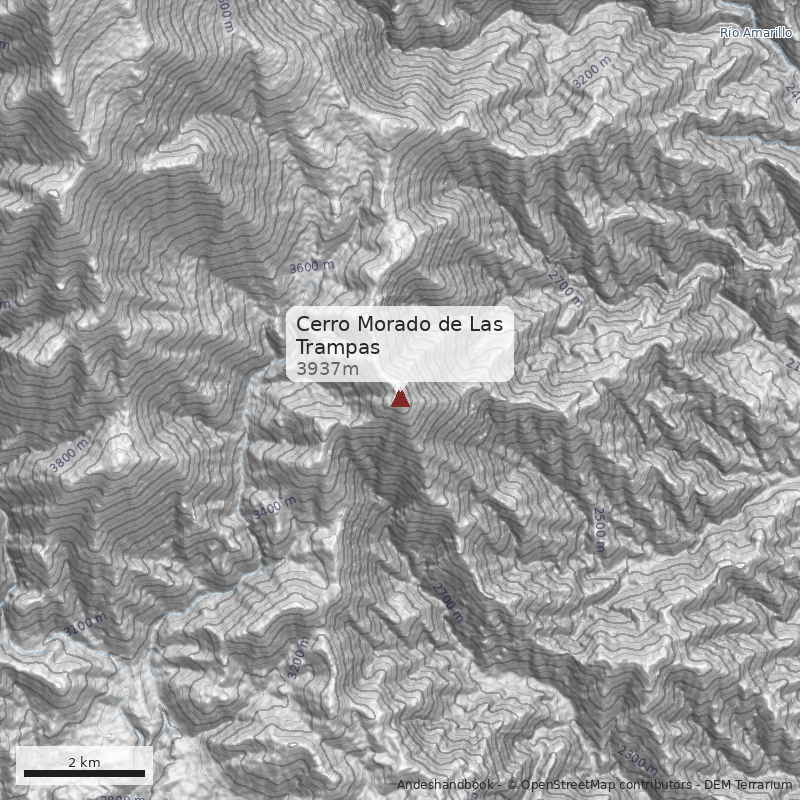Mapa Cerro Morado de Las Trampas