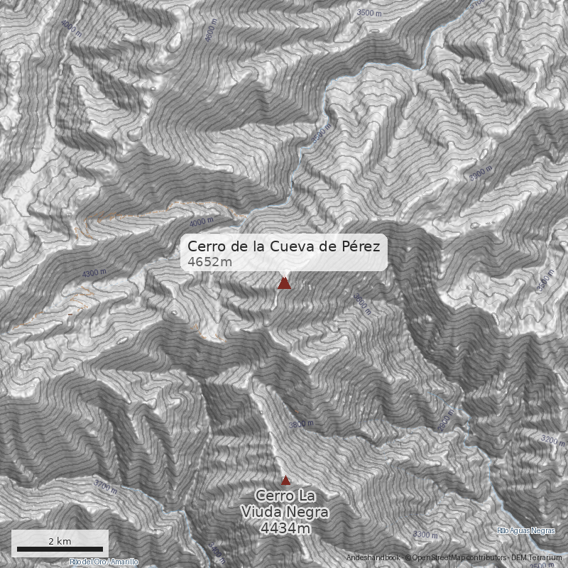 Mapa Cerro de la Cueva de Pérez
