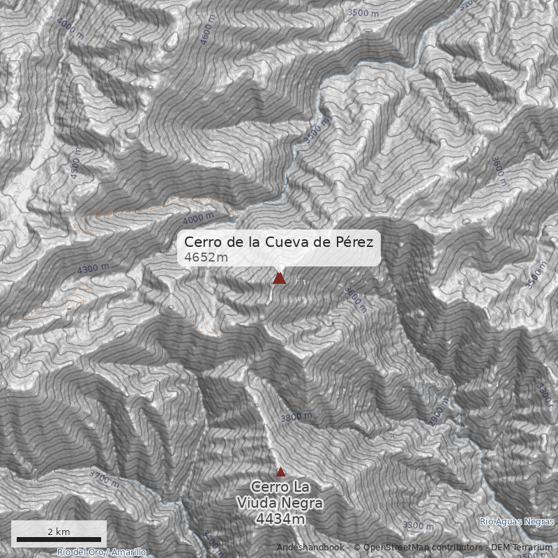 Mapa Cerro de la Cueva de Pérez