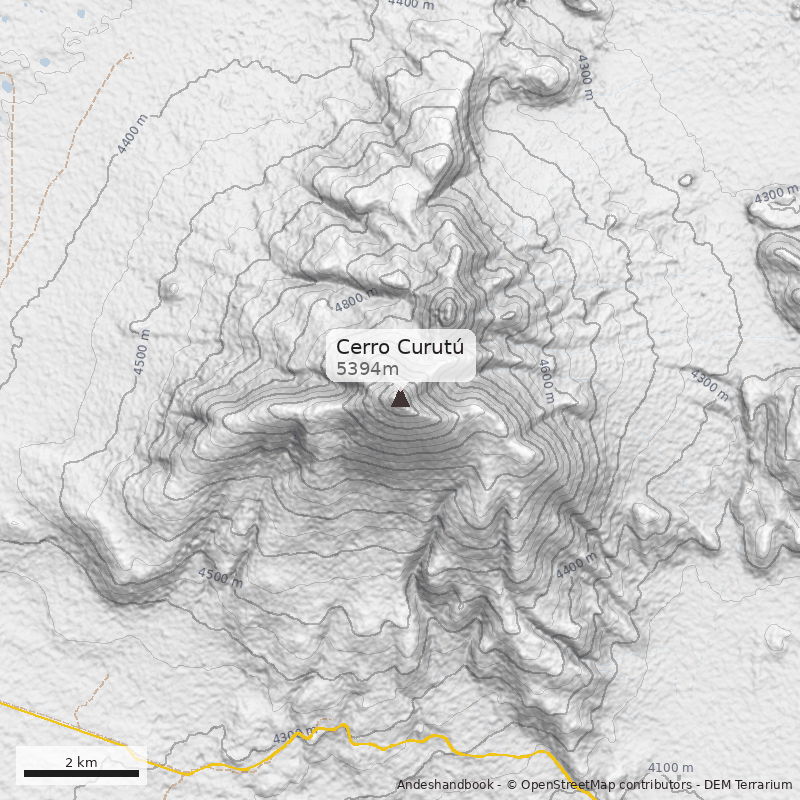 Mapa Cerro Curutú 