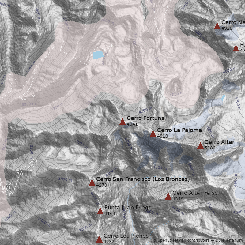 Mapa Normal por glaciar del Rincón
