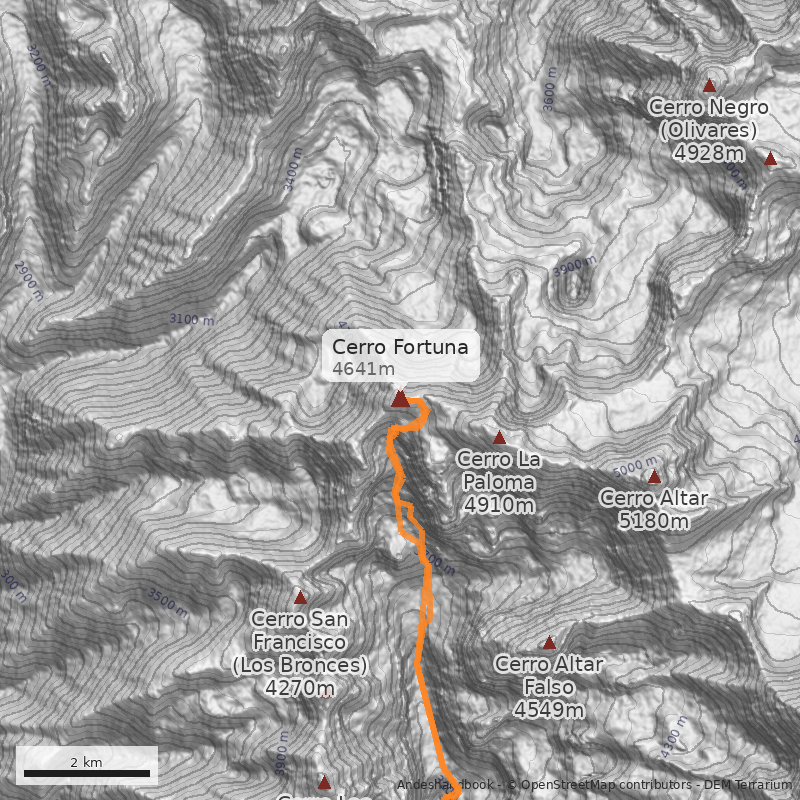 Mapa Cerro Fortuna