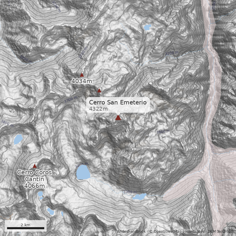 Mapa Cerro San Emeterio