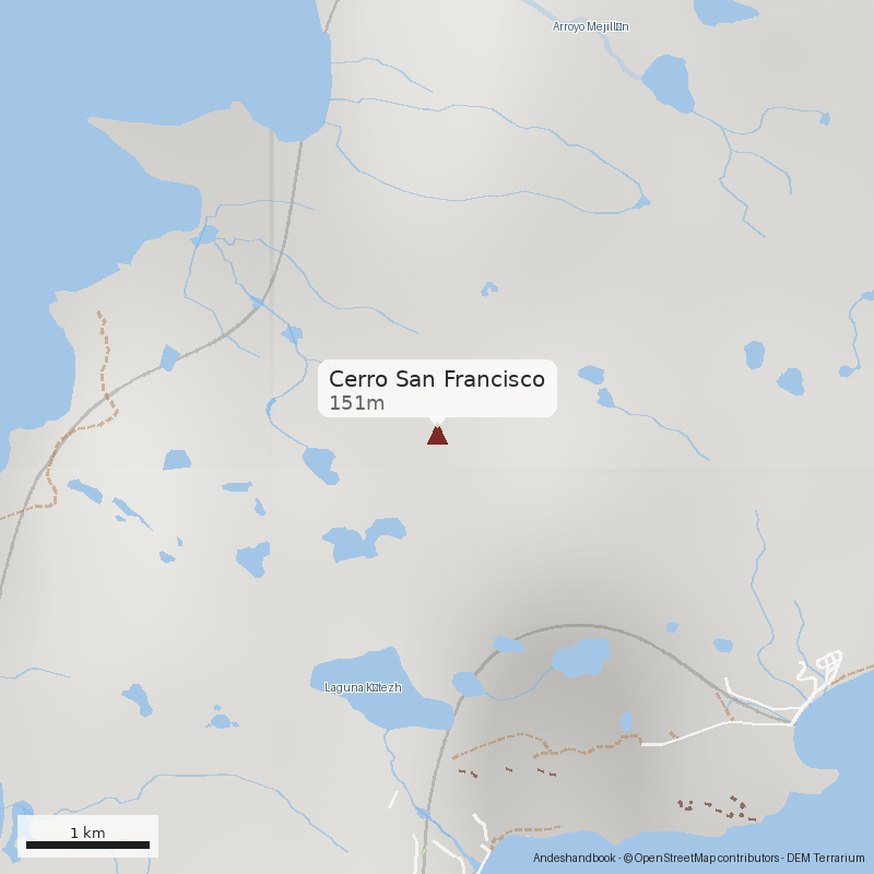 Mapa Cerro San Francisco