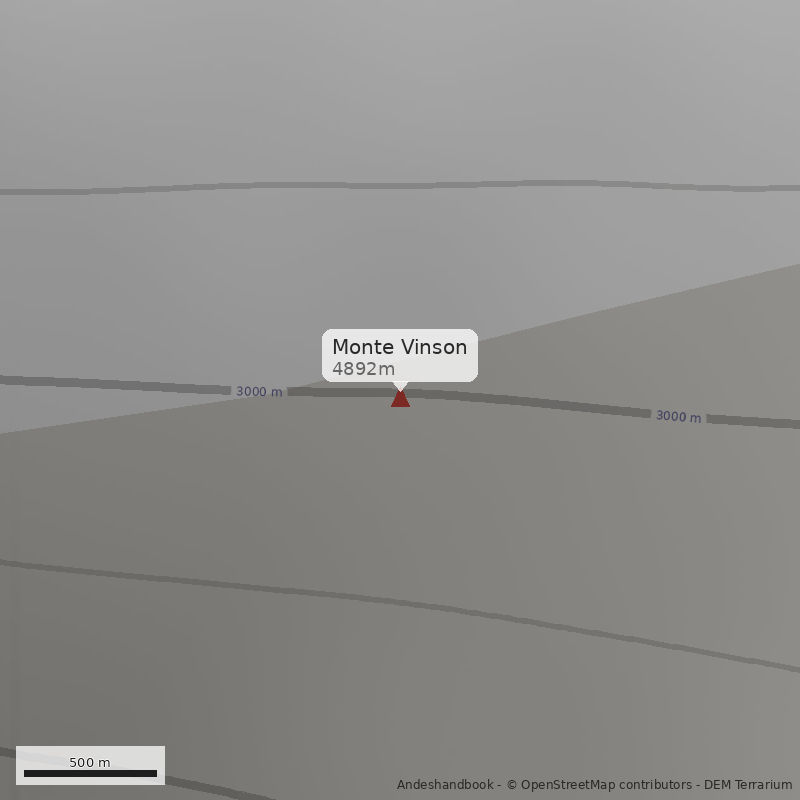 Mapa Monte Vinson
