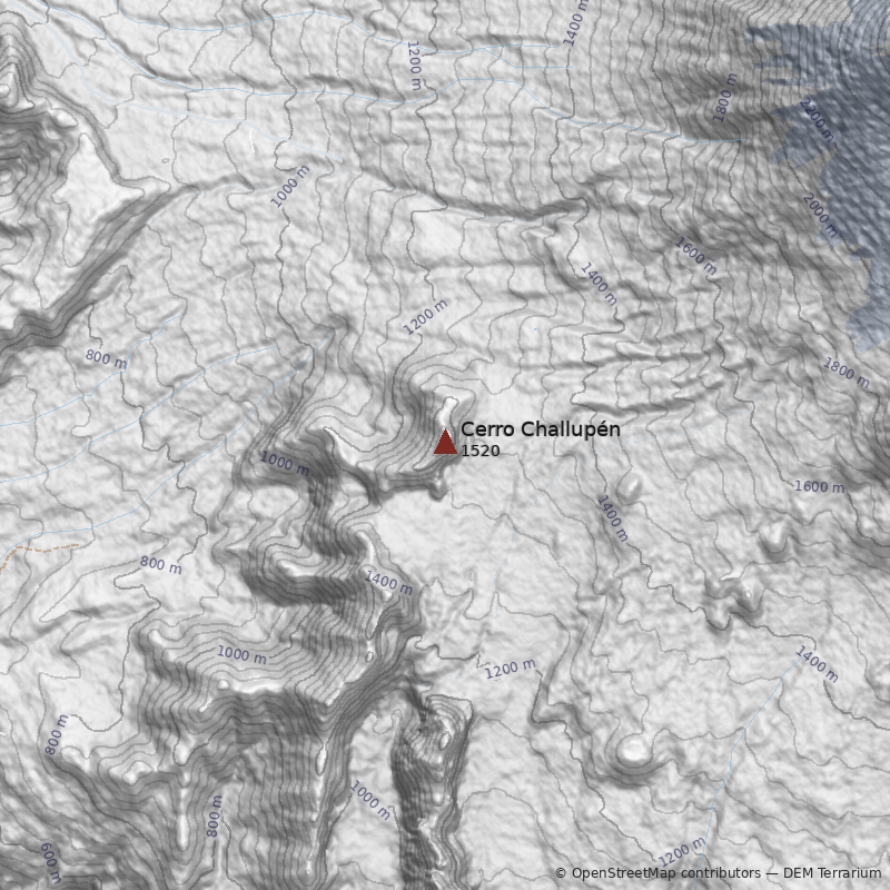 Mapa Cerro Challupén