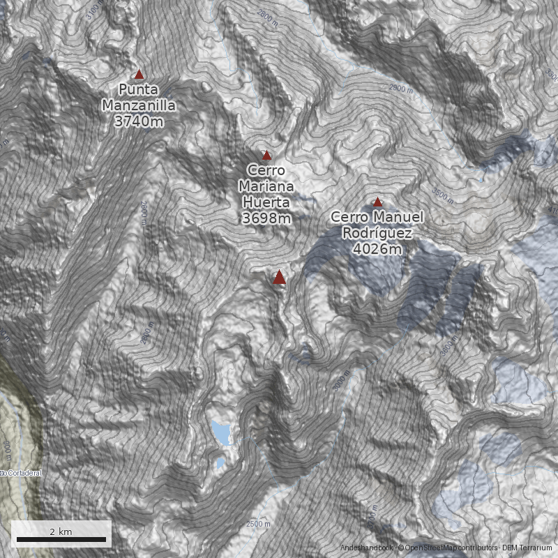 Mapa Punta Vetas Brujas