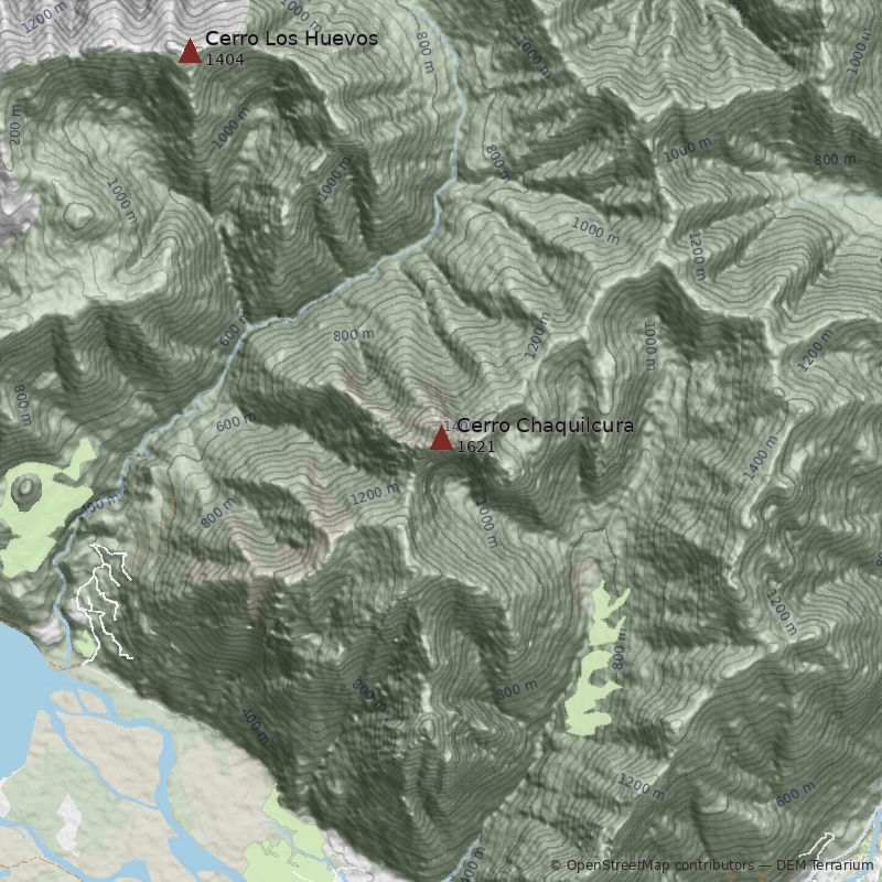 Mapa Cerro Chaquilcura