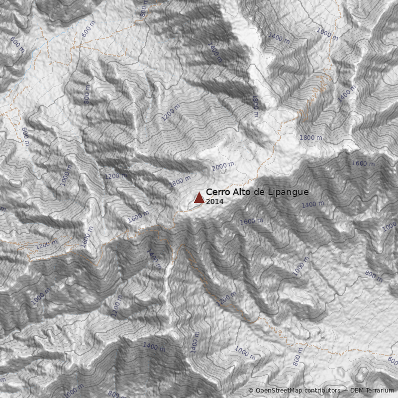 Mapa Cerro Alto de Lipangue