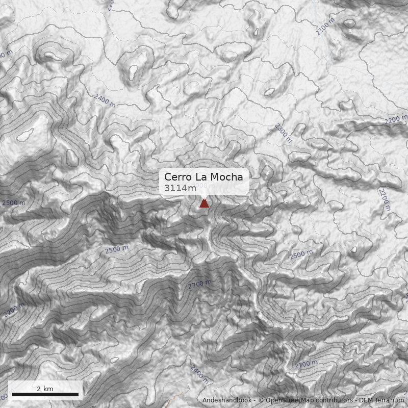 Mapa Cerro La Mocha