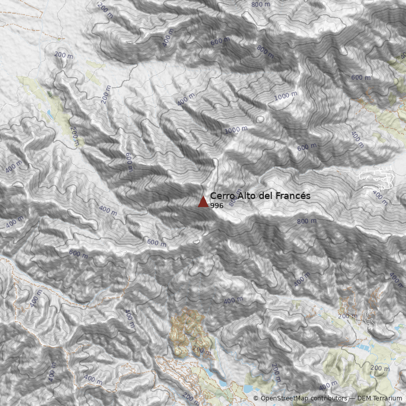 Mapa Cerro Alto del Francés 