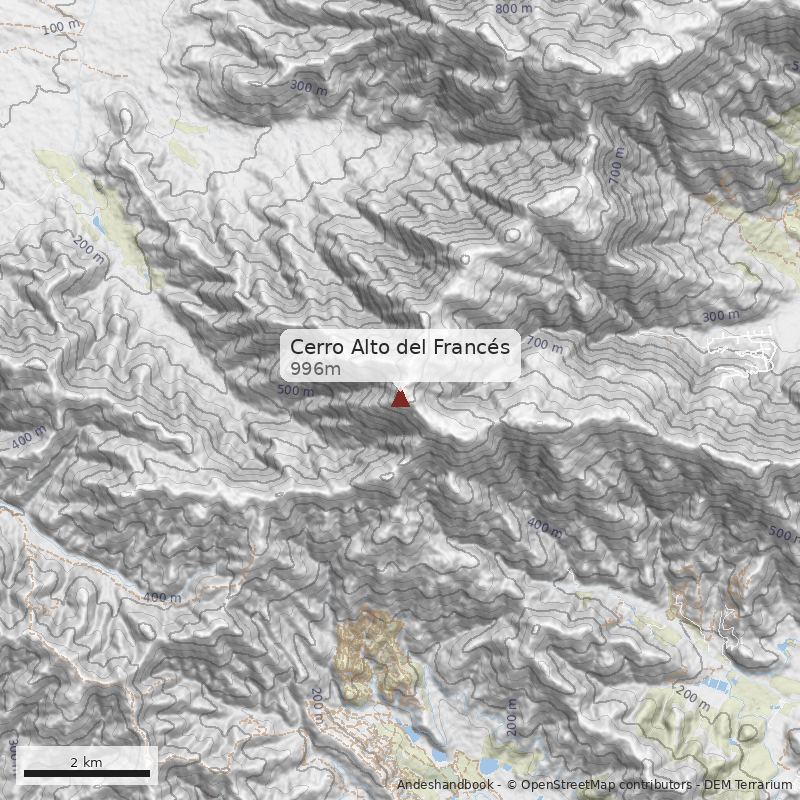 Mapa Cerro Alto del Francés 