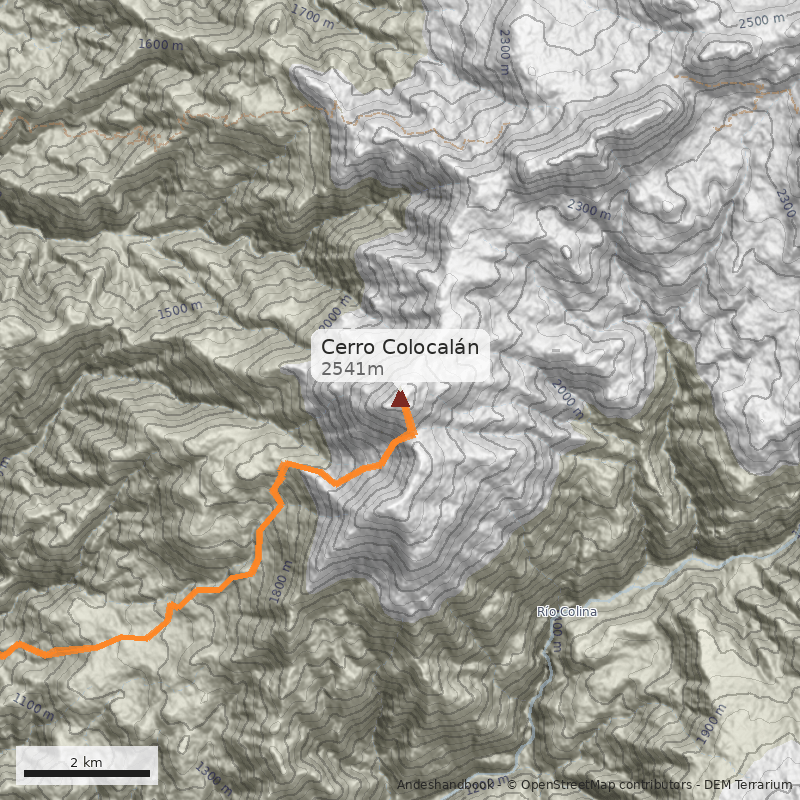 Mapa Cerro Colocalán