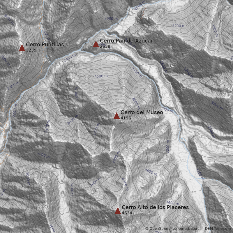 Mapa Cerro del Museo