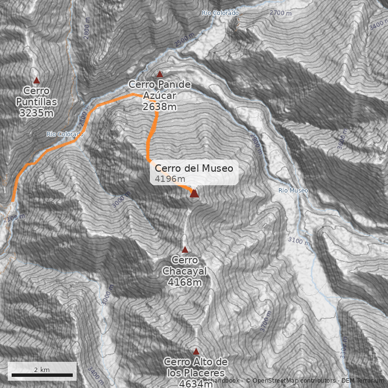 Mapa Cerro del Museo