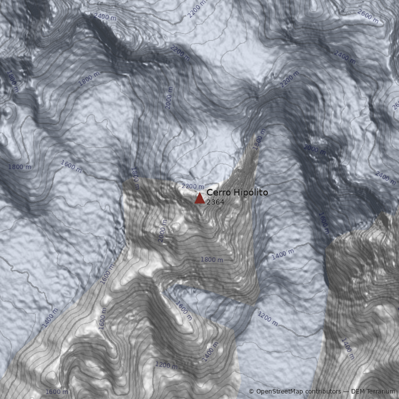 Mapa Cerro Hipólito