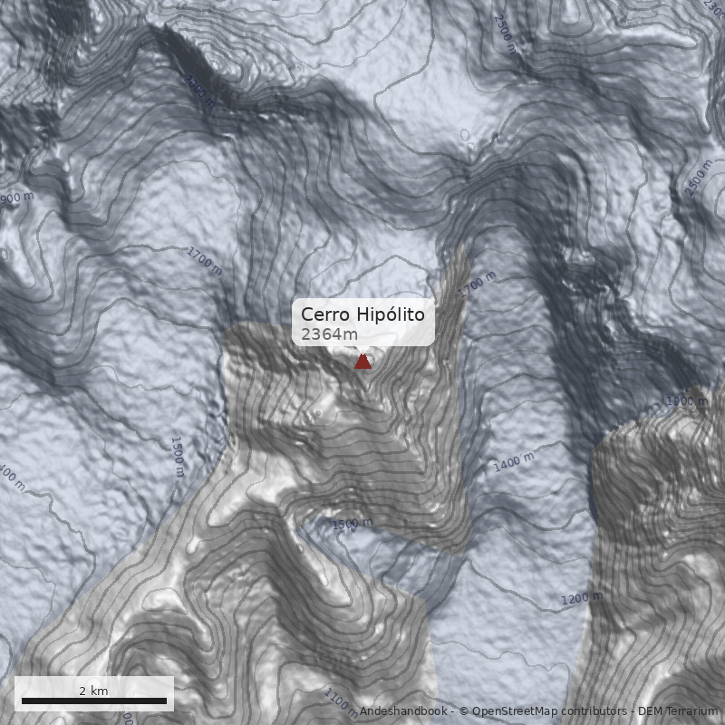 Mapa Cerro Hipólito