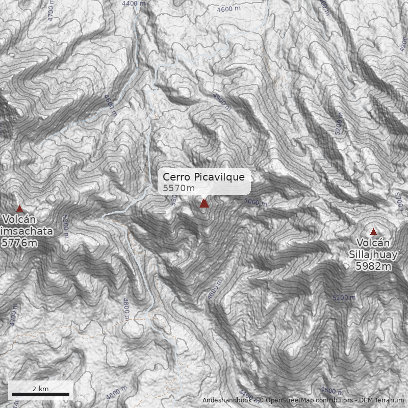 Mapa Cerro Picavilque