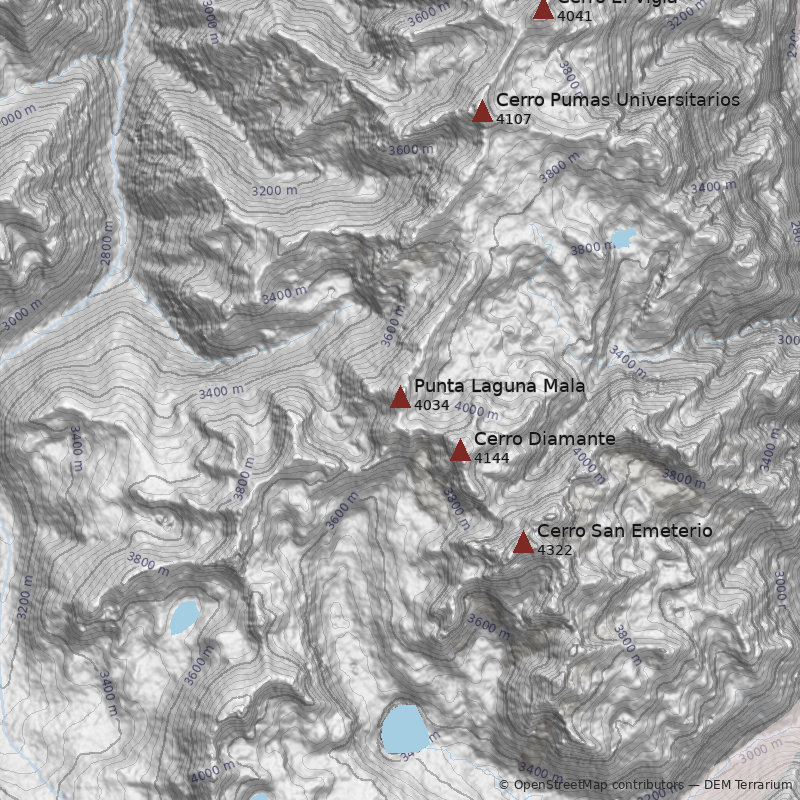 Mapa Punta Laguna Mala