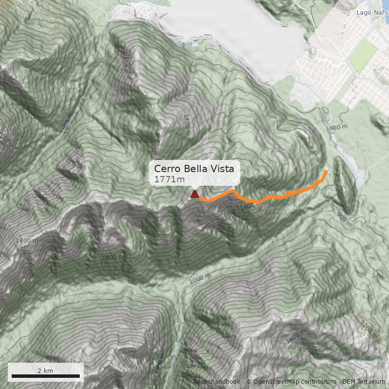 Mapa Cerro Bella Vista