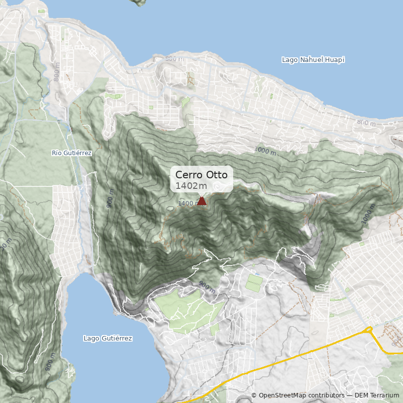 Mapa Cerro Otto