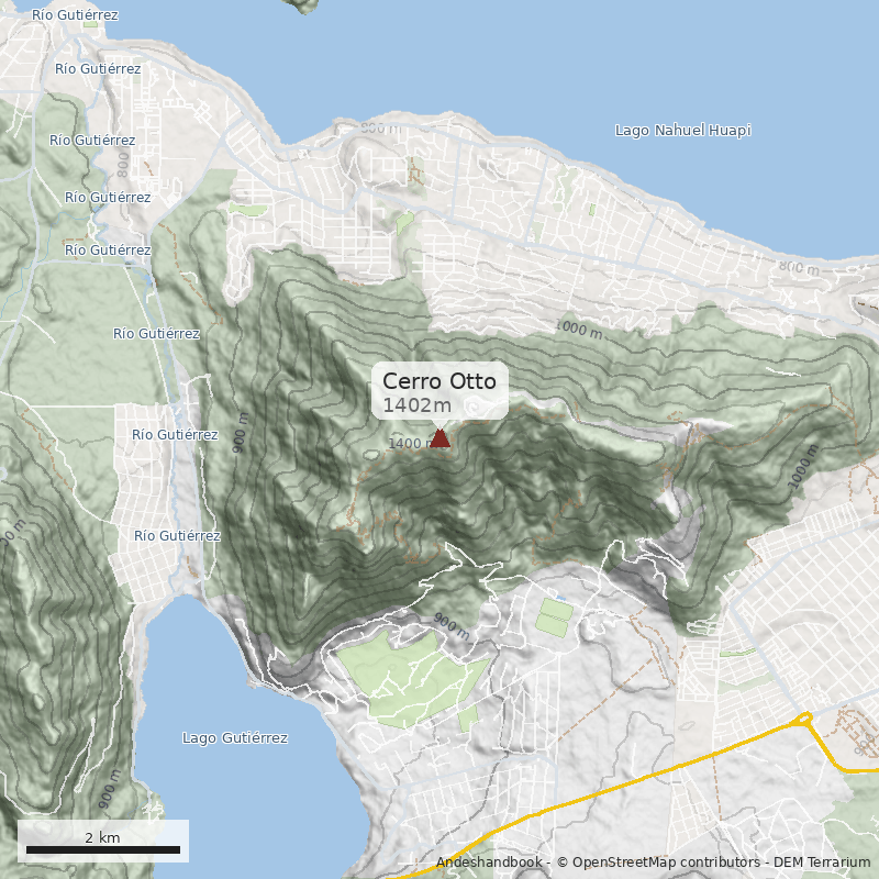 Mapa Cerro Otto