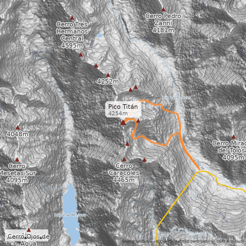 Mapa Pico Titán