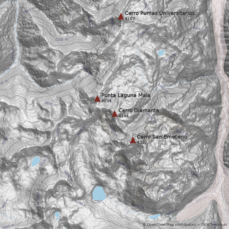 Mapa Cerro Diamante
