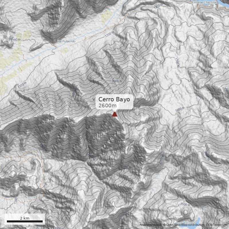 Mapa Cerro Bayo