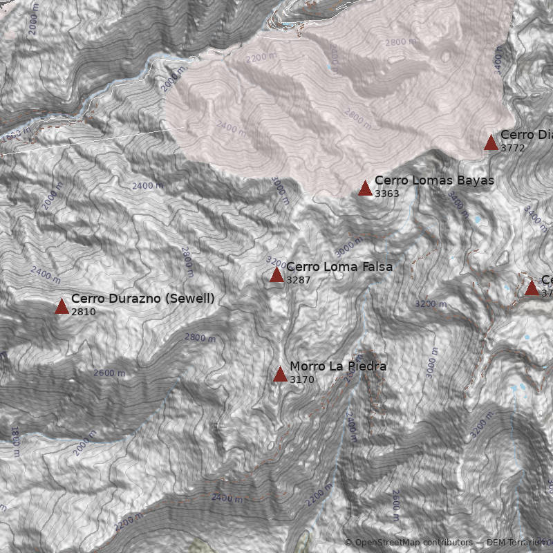 Mapa Cerro Loma Falsa