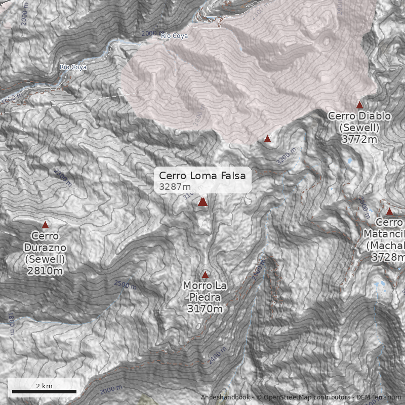 Mapa Cerro Loma Falsa