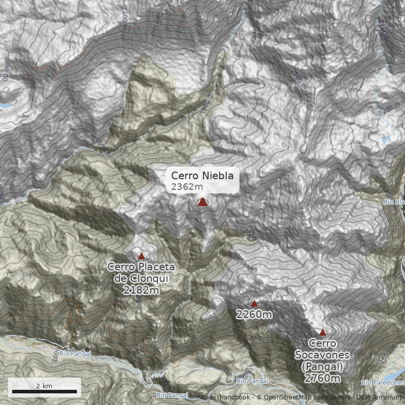Mapa Cerro Niebla