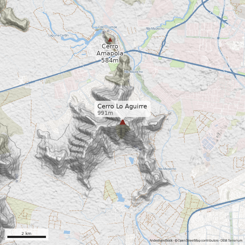 Mapa Cerro Lo Aguirre