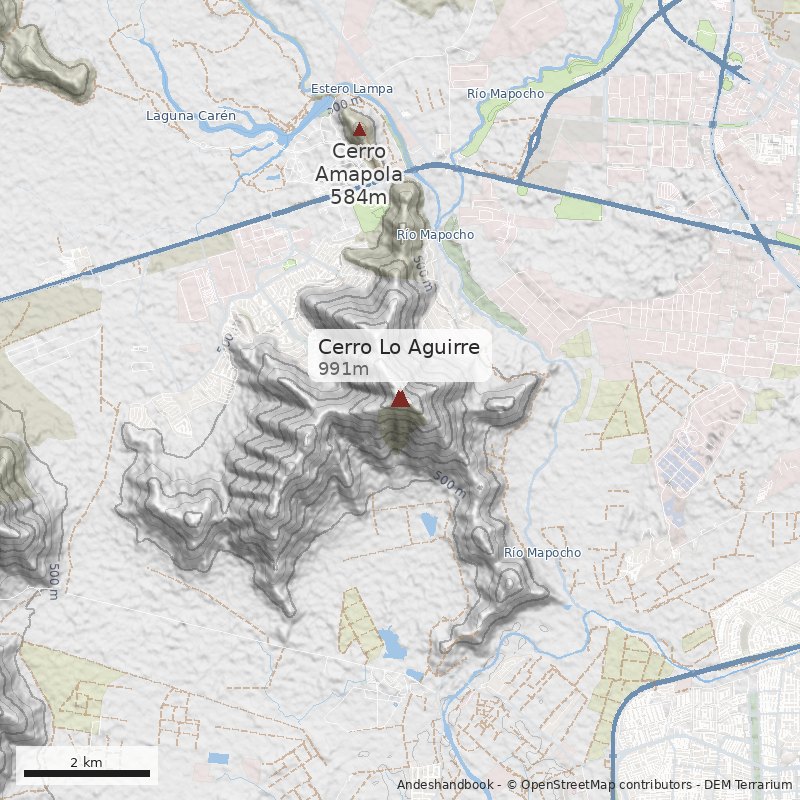 Mapa Cerro Lo Aguirre