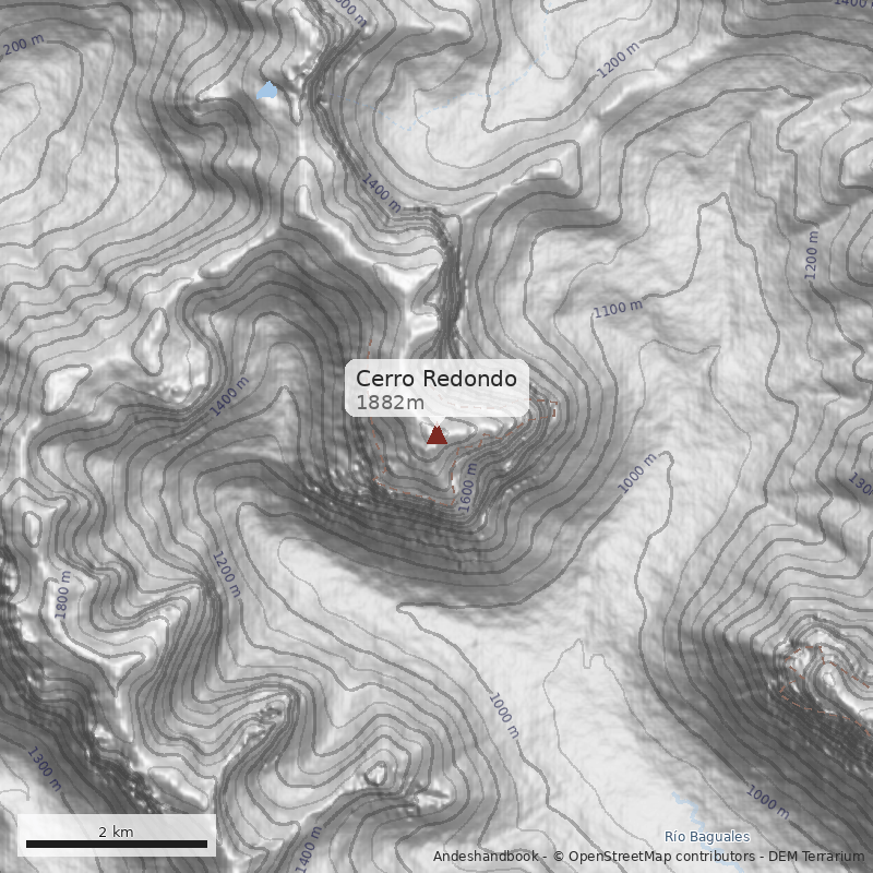 Mapa Cerro Redondo