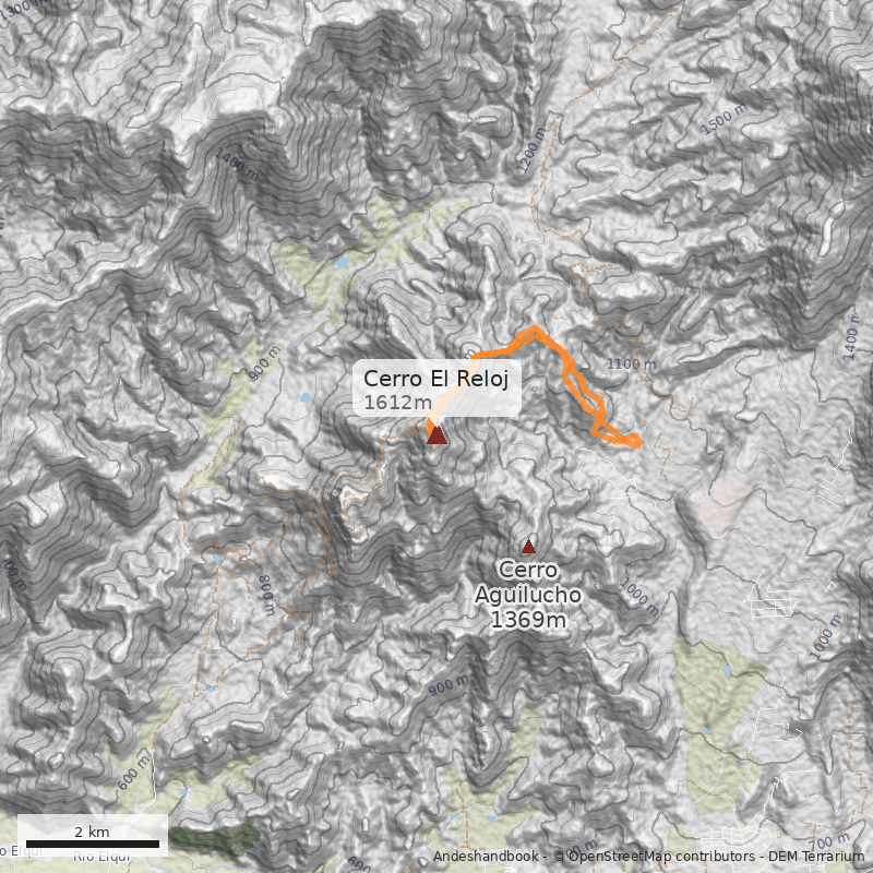 Mapa Cerro El Reloj