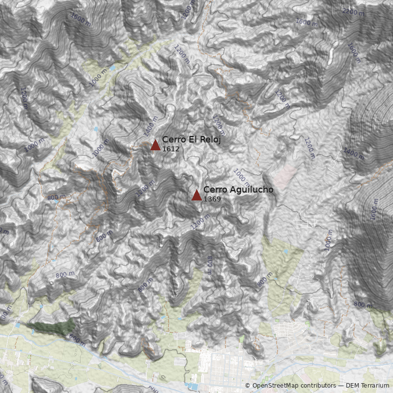 Mapa Cerro Aguilucho