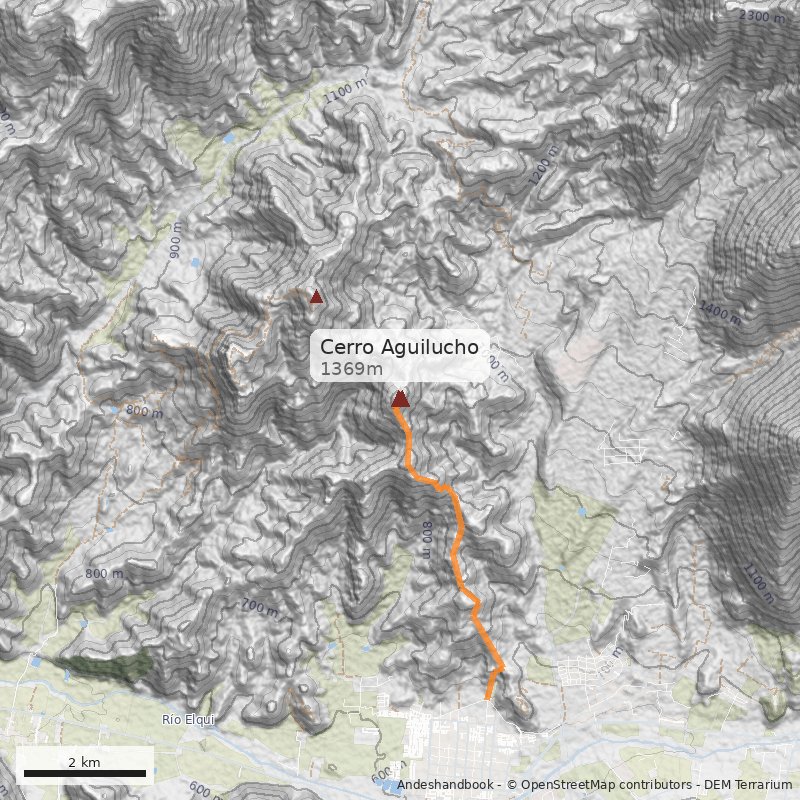 Mapa Cerro Aguilucho
